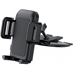Cell Phone Holder for Car, CD Slot Car Phone Mount, One Button Release Easy Installation CD Player Car Phone Holder Mount Compatible with iPhone13 12 Mini 11 Pro XR XS MAX Galaxy S20 S20+ S10 S9 S8