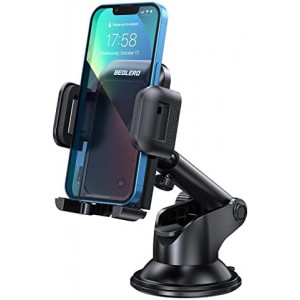 Phone Mount for Car, Universal Car Phone Holder Mount with Hands-Free Strength Suction Cup Long Arm Dashboard Windshield Phone Mount Compatible with iPhone 13 12 11 Pro Max, Galaxy Note and More