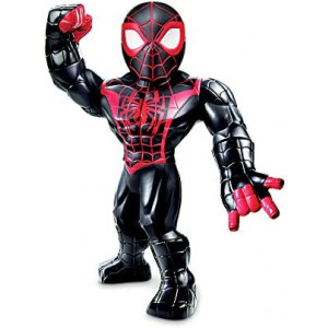 Super Hero Adventures Playskool Heroes Mega Mighties Marvel Kid Arachnid, Collectible 10-Inch Action Figure, Toys for Kids Ages 3 and Up , Black