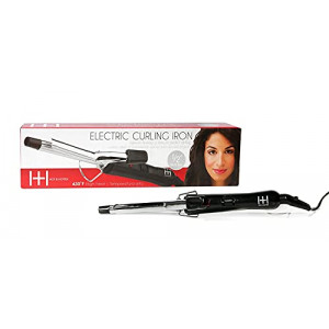 Hot & Hotter - Electrical Curling Iron - (1/2") Barrel - Silver - (430 F) Temperature - High and Low Heat Setting - Works on Any Hair