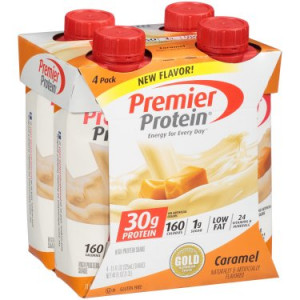 Premier Protein Shake, Caramel, 30g Protein, 4 Ct