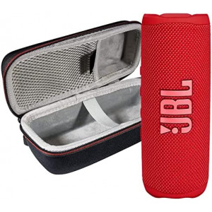 JBL Flip 6 Waterproof Portable Wireless Bluetooth Speaker Bundle with Hardshell Protective Case (Red)