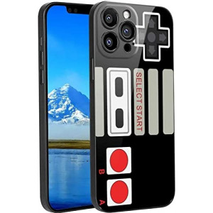 Compatible with iPhone 13 Pro Max Gameboy Case,Retro Game Console Arcade Game Video Game Design for iPhone Case Boys Men,Screen Protector Wireless Charging Slim Silicone Protective Case for iPhone