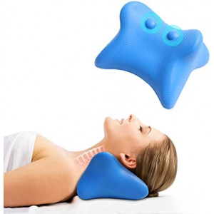 Fishkidtail Neck and Shoulder Relaxer, Cervical Neck Traction Device for Neck Stiffness, Neck Stretcher Chiropractic Pillow, Neck Cervical Traction Support for TMJ Pain Relief and Cervical Spine