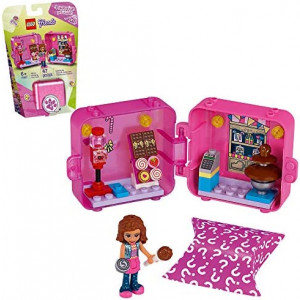 LEGO Friends Olivia’s Shopping Play Cube 41407 Building Kit, Candy Store Fun Toy That Includes Candy Store Mini-Doll, New 2020 (47 Pieces)