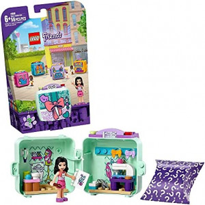 LEGO Friends Emma’s Fashion Cube 41668 Building Kit; Mini-Doll Figure Toy is for Creative Kids; Portable Toy for Vacation Play; New 2021 (58 Pieces)