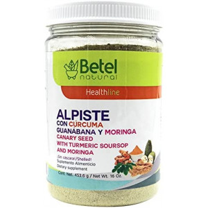 Leche de Alpiste with Curcuma, Guanabana, and Moringa by Betel Natural - Superfood Powerhouse - 16 Oz