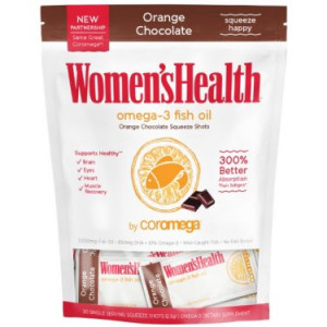 Women's Health Omega-3 Fish Oil +D, Orange Chocolate, 30ct
