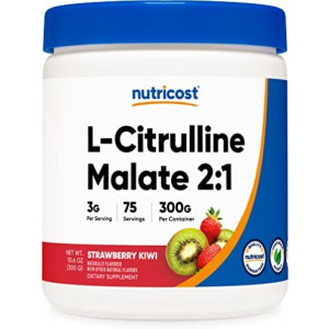 Nutricost L-Citrulline Malate 2:1 (300 Grams) (Strawberry Kiwi)
