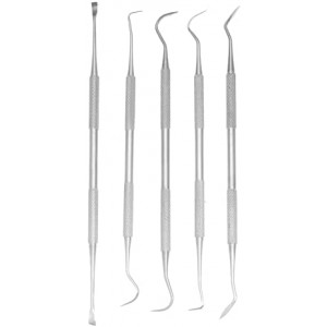 Yutoner Professional Dental Tools, Dog Dental Tooth Scaler and Scraper Stainless Steel Tartar Remover- 3, 4, 5, 6 Pack Stainless Steel Teeth Cleaning Tools for Dogs, Cats (5 Pack)