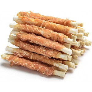 Munchies claws Dog Treats, Chicken Wrapped Rawhide Twists, Dog Rawhide Chews with Chicken Training Treats for All Dogs 14 oz