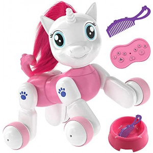 Twirlux Unicorn Toy - Remote Control Pet Toy, Interactive Hand Motion Gestures, Walking, and Dancing Robot Unicorn Toy