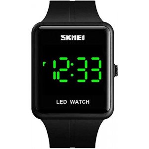 Large Face LED Digital Watch Date Time 3Bar Waterproof Wristwatch Men Women Sports Watches