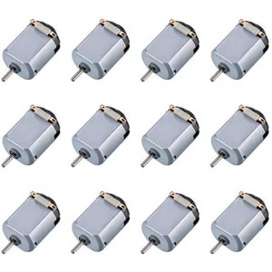 Topoox 12 Pack DC Motor 1.5-3V 15000RPM Mini Electric Hobby Motor for DIY Toys Science Projects