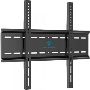 PERLESMITH Fixed TV Wall Mount Bracket, Low Profile Design for Most 26-47 inch LED LCD OLED-4K Flat Screen TVs, Ultra Slim Fixed Mounting Bracket with Max VESA 400x400mm Weight up to 115lbs