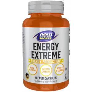 NOW Sports Nutrition, Sports Energy Extreme with B Vitamins and other cofactors such as Chromium, Magnesium Malate and Carnitine, 90 Veg Capsules