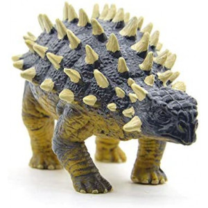 Coyka - Dinosaur Toys Park - Ankylosaurus - Jurassic Action Figures Herbivore - Dino World Model - Black Yellow