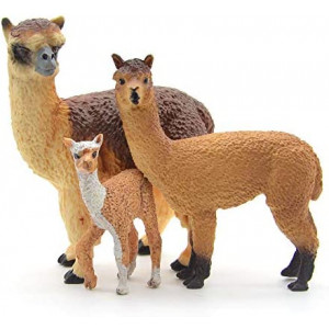 Coyka – Safari Animals Action Figures – Wild Llamas – Zoo Animals Educational Toys –3 pcs Playset