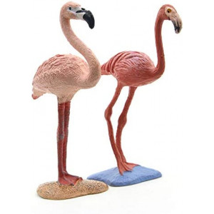 Coyka – Zoo Animals – Toy Flamingo – Animals Action Figures - Red Pink - 2 pcs