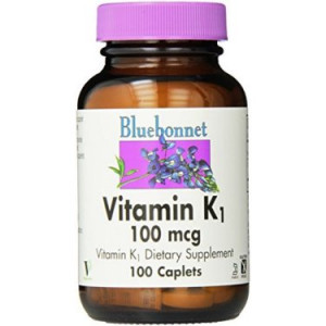Bluebonnet Vitamin K1 100 Mcg, 100 Ct