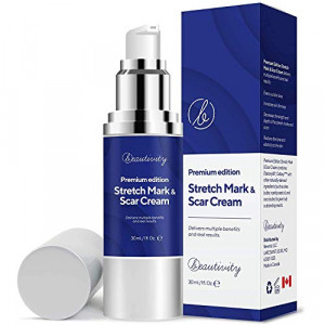 Scar Remover Cream, Premium Edition Scar Removal Cream for Scars from C-Section, Stretch Marks, Acne, Surgery, Injury, Burns, Effective for both Old and New Scars, Made in Canada
