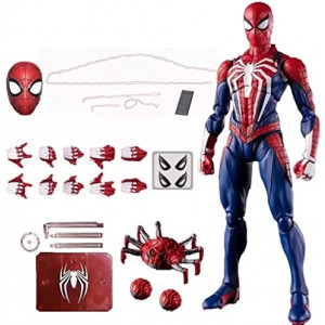 Spiderman Action Figure Spiderman Toy Upgrade Suit PS4 Game Edition Spiderman Hand Office Aberdeen Decoration Model(6-inch ) (WD Spiderman)…