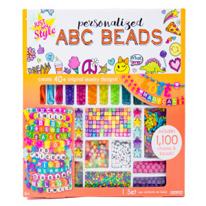 Just My Style ABC Beads, 1000+ Charms & Beads, Multi-Color Plastic Alphabet Charms