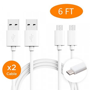 Ixir ZTE Blade C V807 Charger (6 FEET) Micro USB 2.0 Cable Kit by TruWire - {Wall Charger + Car Charger + 2 Cable} True Digital Adaptive Fast Charging uses dual voltages for up to 50% faster charging!
