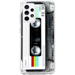 TNCYOLL Compatible with Samsung Galaxy A52, Slim Dual Cool Retro Cassette Music Shockproof Bumper Protective Soft Phone Cases Cover for Samsung Galaxy A52 4G & 5G 90s