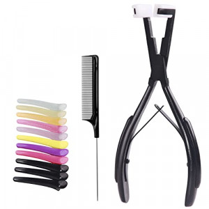 Professional Hair Extensions Tools Kit Tape in Hair Extensions Pliers Hair Sealing Pliers Flat Surface Hair Extension Tools