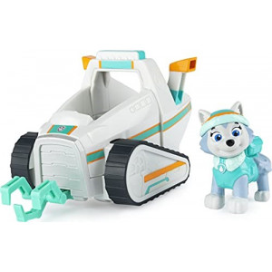 PAW Patrol, Everestâ€™s Snow Plow Vehicle with Collectible Figure, for Kids Aged 3 and Up