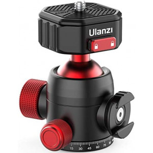 ULANZI Ball Head with Claw Super Quick Release Design, Professional Metal 360° Rotating Panoramic Ball Head with Cold Shoe, Up 44.1lbs Load, for Tripod,Monopod,Slider,DSLR Camera (U-100)