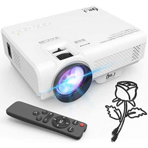 6500Lumens Portable Projector for Home Theater Entertainment, Full HD 1080P Supported Mini Projector HDMI AV USB Sound Bar Supported