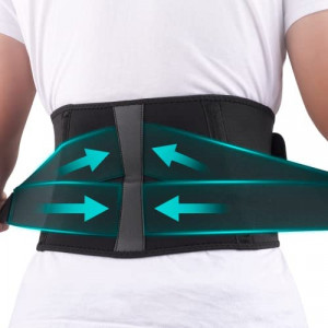 Copper Back Brace for Men&Women lower back pain , Adjustable Trainer Straps for Lower Back Core Support Belt, Relief from Herniated Disc, Sciatica, Scoliosis