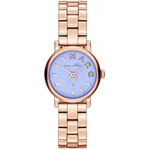 Marc by March Jacobs Baker Mini Rose Gold Tone Blue Dial Watch