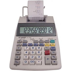 Sharp EL-1750V Two-Color Printing Calculator 2 Lines/Sec 3" Black/Red