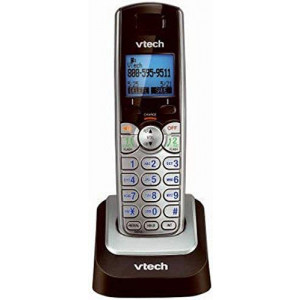 VTech DS6101 Accessory Cordless Handset, Silver/Black | Requires a DS6151 Series Phone System to Operate