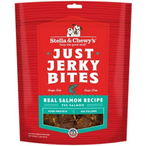 Stella & Chewy's Just Jerky Bites Real Salmon Recipe Dog Treats, 6 oz. Bag