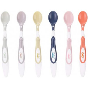 Mr. Pen- Baby Spoons, 6 Pack, Silicone Baby Spoon, Soft-Tip Baby Feeding Spoon, Infant Spoons, Feeding Spoons for Babies, Baby Food Spoon, Spoons for Baby, Toddler Spoons