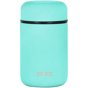 MIRA Lunch, Food Jar - Vacuum Insulated Stainless Steel Lunch Thermos - 13.5 oz - Teal