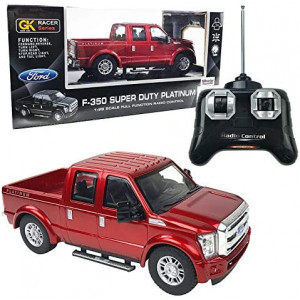 Liberty Imports RC Ford F-350 Super Duty Pick Up Toy Truck, Full Function RC Radio Remote Control Car 1:28 Scale