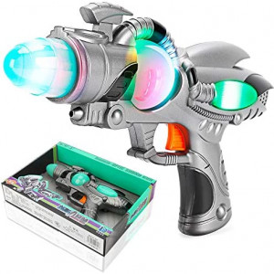 Liberty Imports Galactic Space Infinity Blaster Pistol Toy Gun for Kids with Flashing Lights and Blasting FX Sounds (Edition 2)