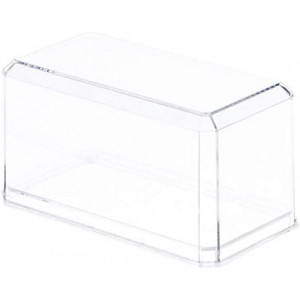 Pioneer Plastics Clear Acrylic Display Case for 1:64 Scale Cars, 3.5" x 1.75" x 1.625", Pack of 9