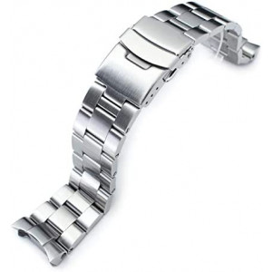 MiLTAT 22mm Watch Band for Seiko SKX007 SKX009, Super-O 20mm Clasp Size