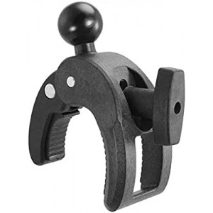iBOLT 25mm / 1 inch Ball to Clamp Post / Pole / Handlebar Mount Base / Adapter - for All Industry Standard 1 inch / 25 mm mounts