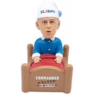 Pesky Patriot Sleepy Joe Biden Bobblehead Novelty Gag Gift | Funny Anti-Biden Bobble Figure for Conservatives and Republicans