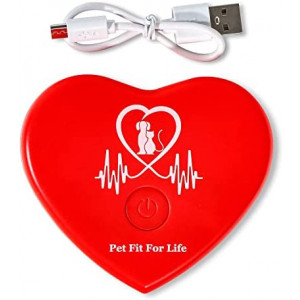 Pet Fit For Life Rechargeable Heartbeat Simulator with USB Pet Anxiety Relief and Calming Aid for Your Cat Kitten Dog and Puppy