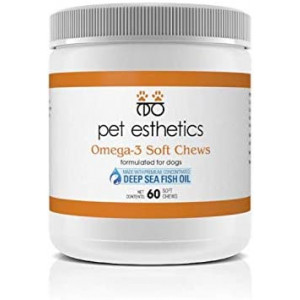 PE PET ESTHETICS Omega 3 Fatty Acid Fish Oil Supplement for Dogs