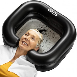 Inflatable Shampoo Basin Set - Portable Shampoo Bowl, Inflatable Hair Washing Basin for Bedridden, Elderly, Disabled and Handicapped, Portable Hair Washing Sink for Dreadlocks
