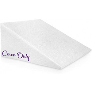 Bed Wedge Pillow Cover - Fits Ebung 12 Inch Bed Wedge Pillow - Replacement Cover Only - Washable
